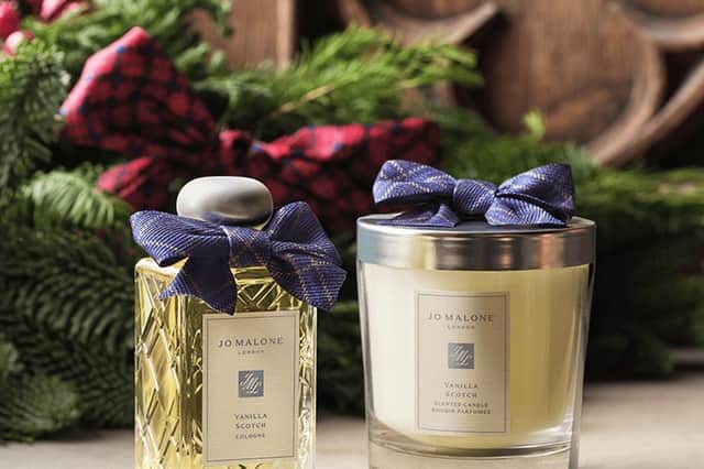 Jo Malone London's Vanilla Scotch Cologne and scented candle are part of its Scottish-inspired Christmas 2026 collection.