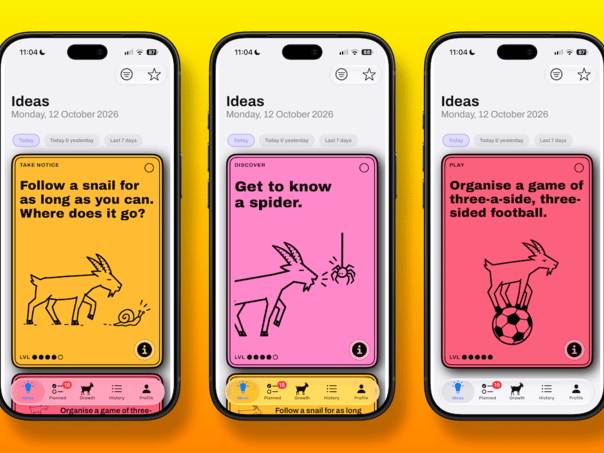 The app is being created by a team of childhood experts and parents