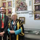 Coun Sybil Fielding, new Bassetlaw Council chair, with vice-chair Coun David Naylor