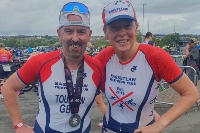 Triathletes Gav Toulson and Helen Crossley travelled to Barry Island for the SWYD event.