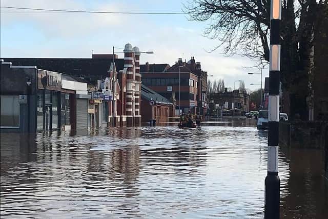 Floods in the town - taken by La Roca.