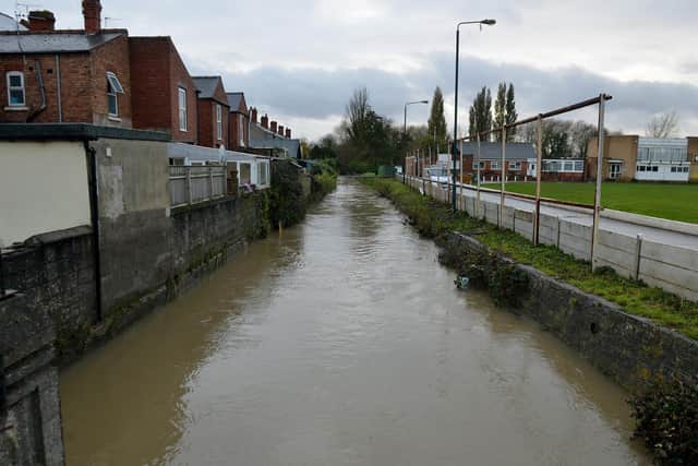 The flooding was caused by the overflow of the river Ryton.