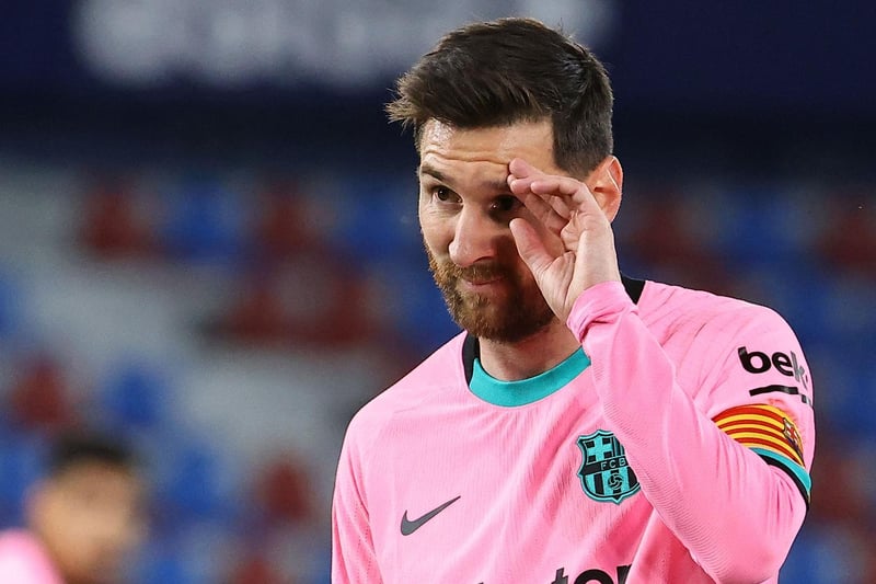 Newly-crowned Premier League champions Manchester City have been told that they can sign Lionel Messi from Barcelona if paying him £500,000 a week. (Sun On Sunday).