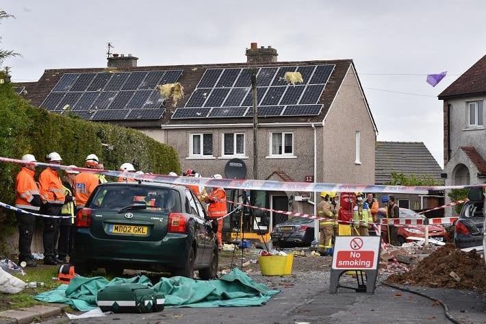 Electricity North West wrote on social media that it had paused electricity supplies to the area for safety reasons while the blast was being investigated.