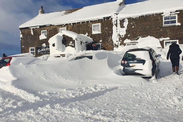 The Tan Hill Inn in the Yorkshire Dales where revellers were snowed in for three nights