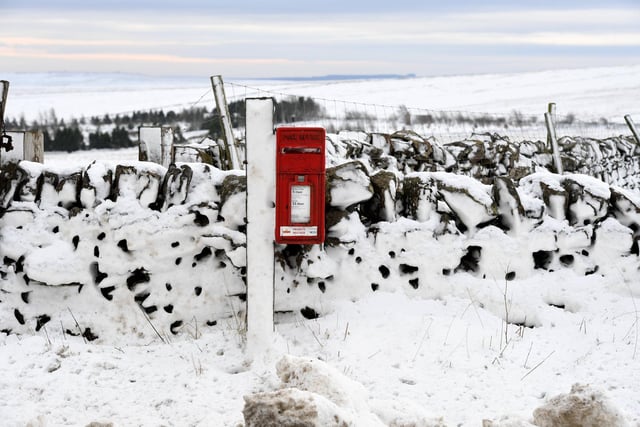 A snow-bound postbox on Greenhow Hill (Image: Gerard Binks)