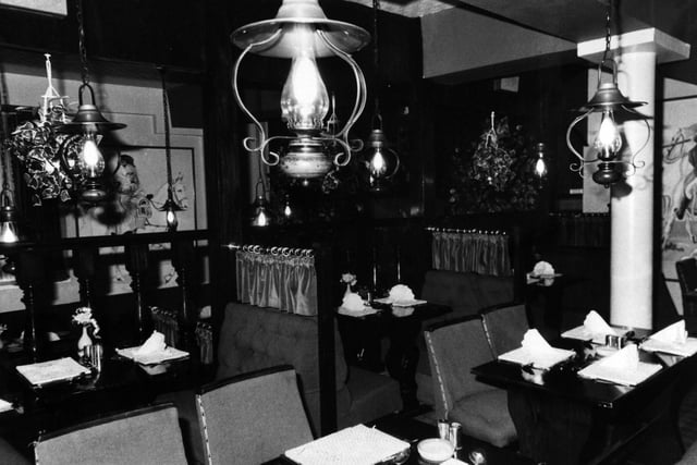 Bonaparte's restaurant at the Wellesley Hotel in Leeds city centre in October 1982.