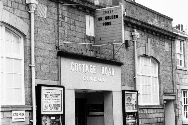 Cottage Road Cinema in July 1982. It was celebrating 70 years of silver screen entertainment.