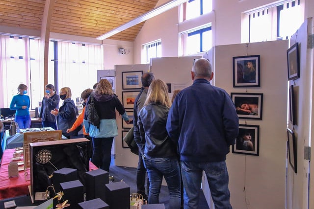 Hassocks Artists Exhibition 2021 was held in the Shering Suite at Downlands Community School on Saturday and Sunday (October 2-3). Picture: Dinah Beaton.