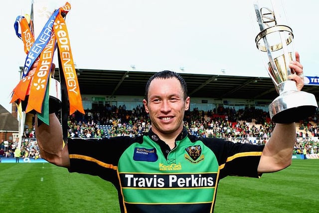 Fans favourite Bruce Reihana celebrates a quick return to the Premiership and EDF Cup triumph in 2007-8