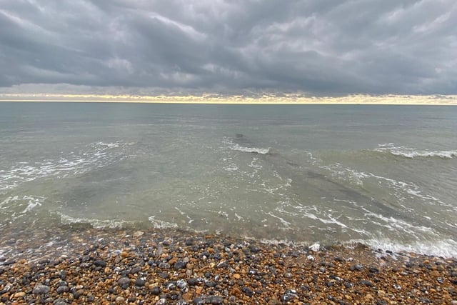 "Breathtakingly beautiful," said Melanie Wells, who took this shot of the morning sea with an y iPhone 11 Pro Max. SUS-211022-101038001
