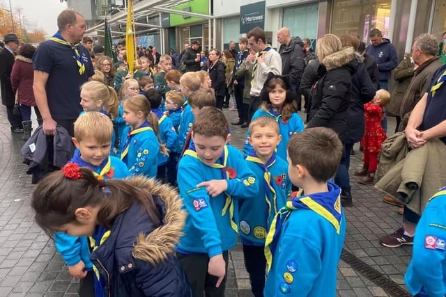 Scout groups in Hemel Hempstead paid their respects
