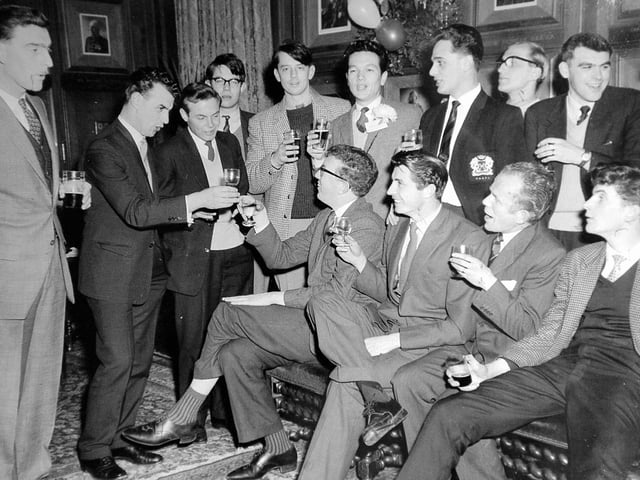 Charles Swift pictured with Peterborough Evening Telegraph staff.