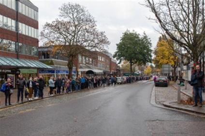 People lined the streets in Berkhamsted