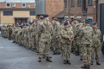 Remembrance Sunday parade in Berkhamsted