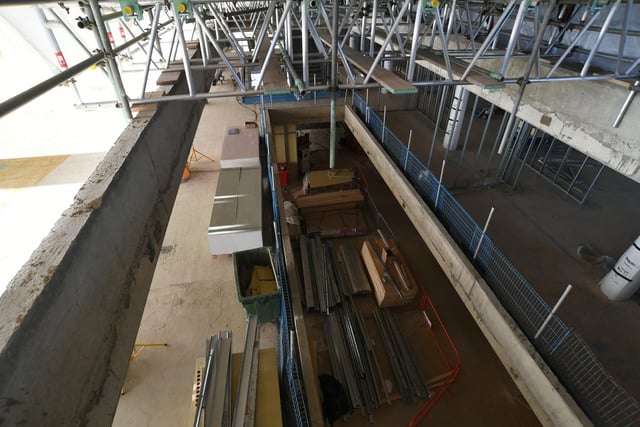 The inside of ARU Peterborough, which is on target to be completed by next July. EMN-211122-115357009