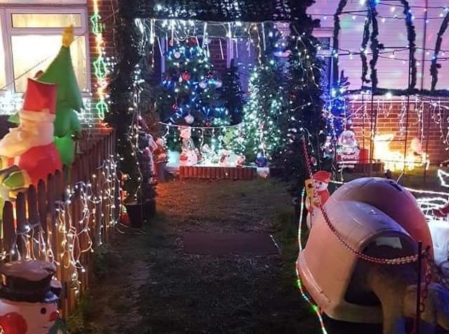 The lights bring seasonal joy to the neighbourhood.