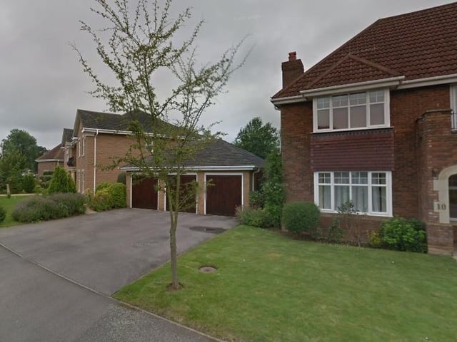 At an average £920,160 split across five houses sold, Turnberry Lane is the first in the rankings to fall a bit below the £1 million price tag. The land leads right on to Collingtree Park Golf Club and sits just south of Far Cotton.