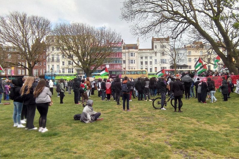 Free Palestine Brighton protest. Photo by Jason Sensation (@thekinaton) SUS-210515-150728001
