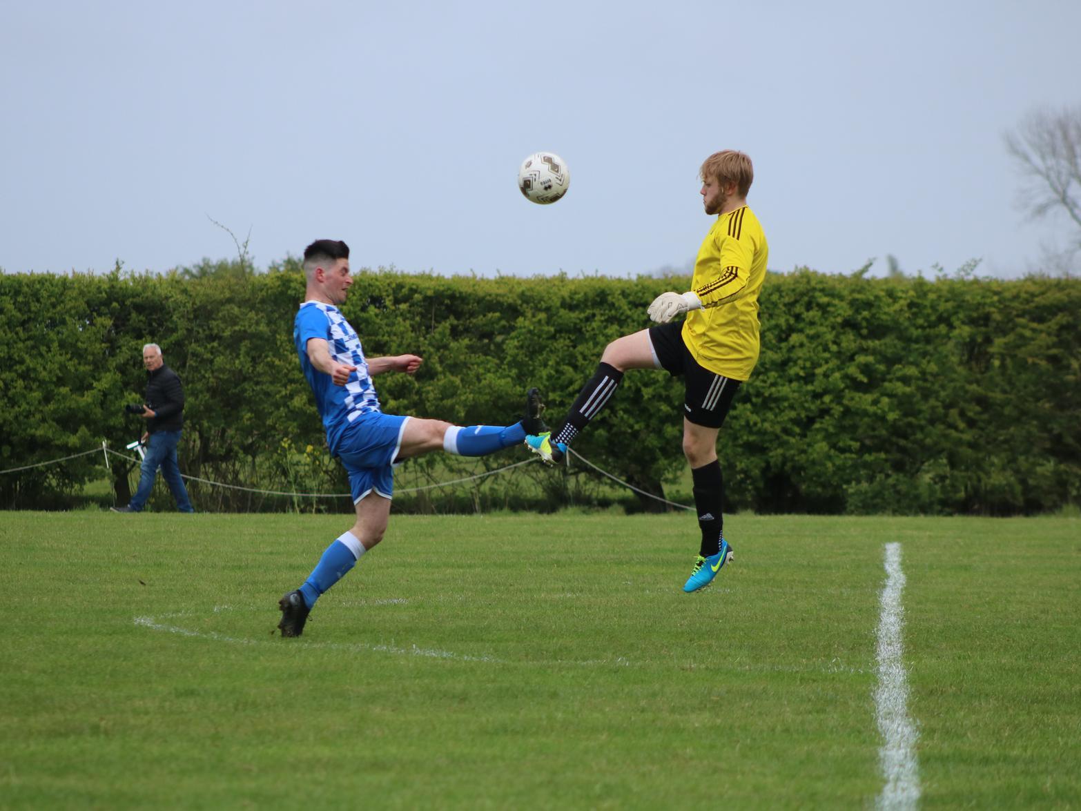 Louth Town v Nettleham action. Photo: Oliver Atkin