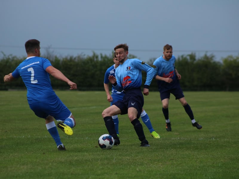 Louth Town v Nettleham action. Photo: Oliver Atkin