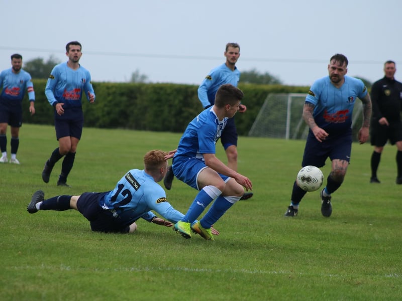 Louth Town v Nettleham action. Photo: Oliver Atkin