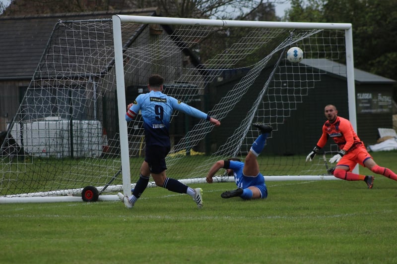 Louth Town v Nettleham action. Photo: Oliver Atkin