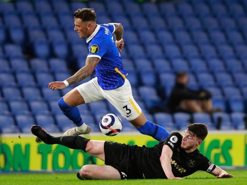 Always looked in control and enjoyed a good tussle with the tricky Fornals and also Antonio when he drifted into wide areas. Another solid game for Brighton