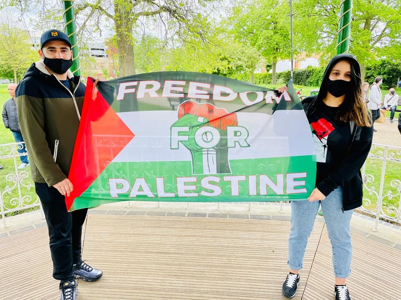The demonstration was organised by Parveen Khan from the Sudhan Welfare Society