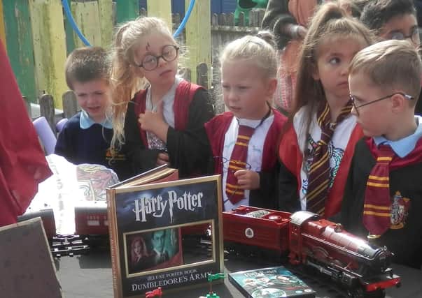Children dressed up as Harry Potter characters and enjoyed a range of themed activities