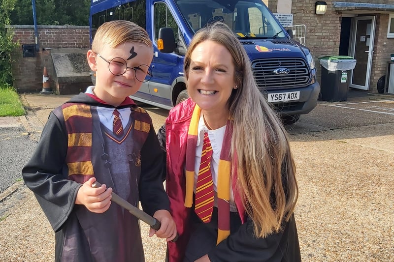 Teachers from Langney dressed up as Harry Potter characters too
