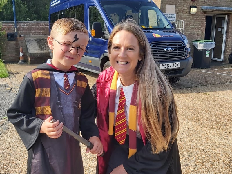 Teachers from Langney dressed up as Harry Potter characters too