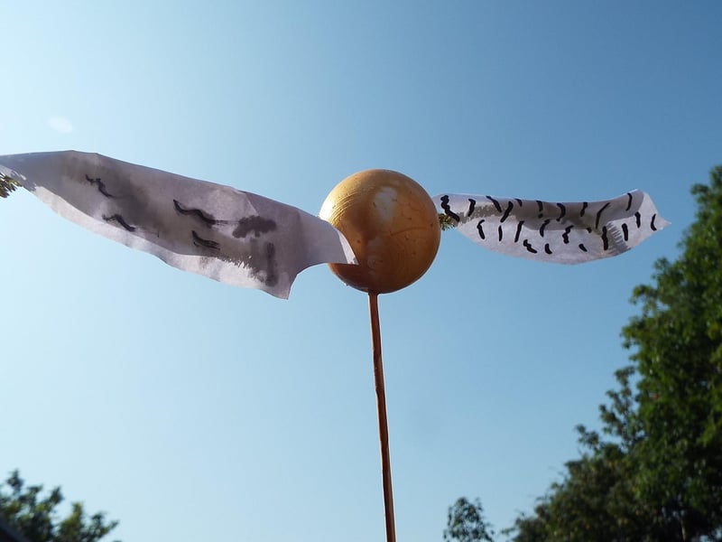 The children made a golden snitch