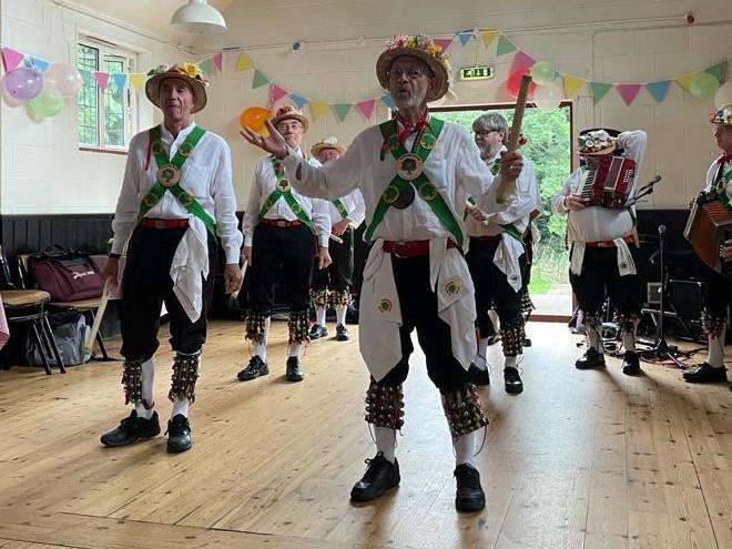Morris Dancers entertained the guests