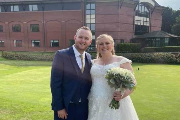 The due celebrated their special day on July 24 after a postponement from last year  at De Vere Staverton estate in Daventry.
