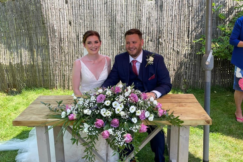 The couple married on July 22 at Dodmoor House. 
Sean said: "It was an amazing day with 62 guests during the day and another 76 in the evening!"