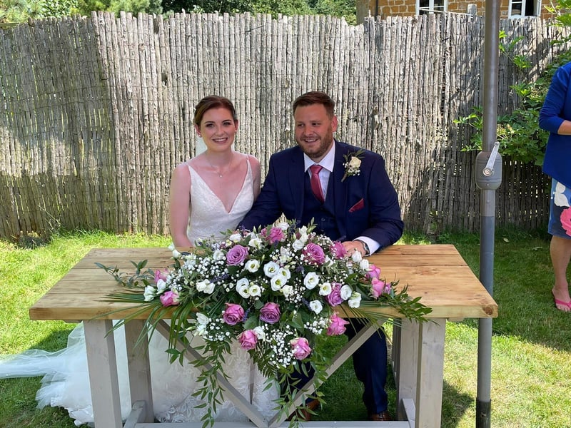 The couple married on July 22 at Dodmoor House.
Sean said: "It was an amazing day with 62 guests during the day and another 76 in the evening!"