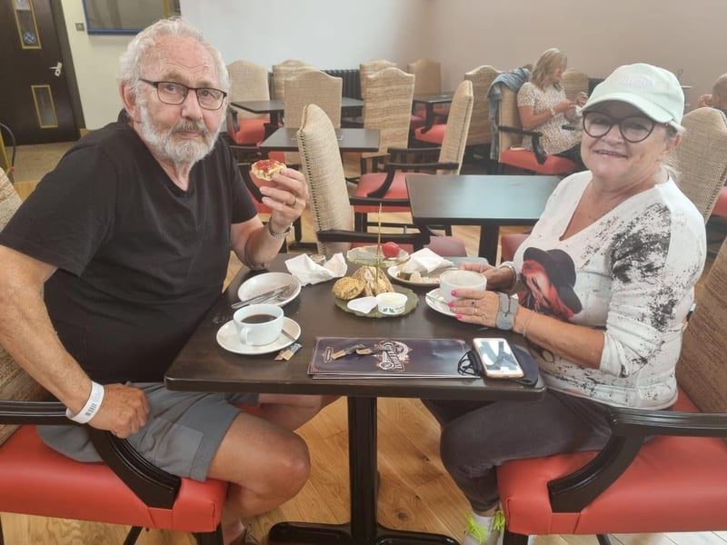 Dennis Webb with his wife Lucyna says he likes the fact the tearooms are different.