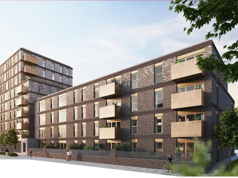 A shared ownership flat is for sale in The Boulevard, Crawley priced £105,000