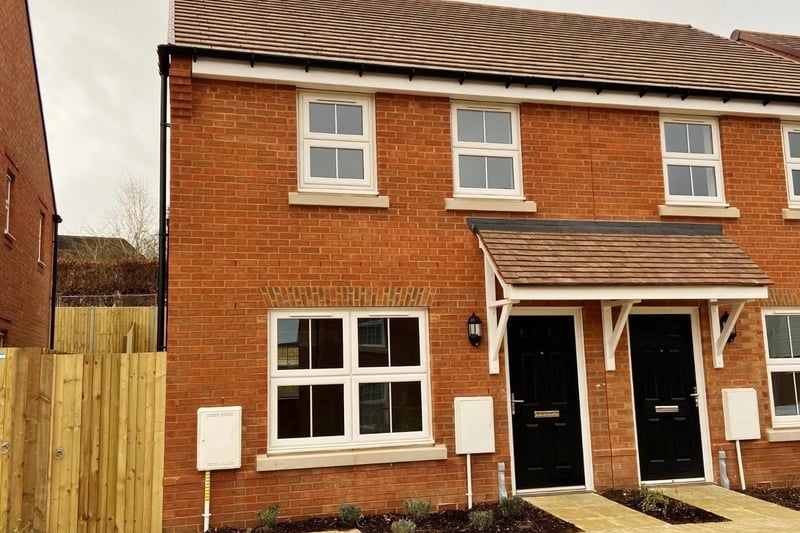 A two bed terraced house in Clementina Crescent, Haywards Heath is available under shared ownership priced at £124,250