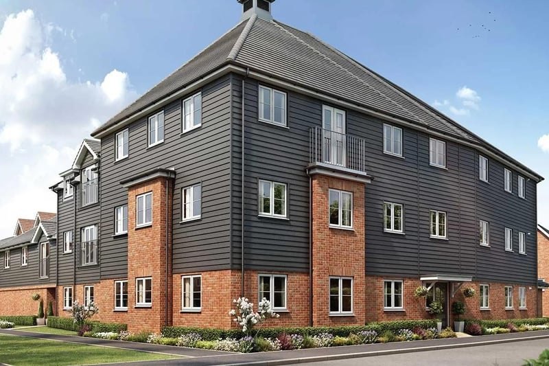 A first floor two bed flat is for sale at Tilgate House, Illett Way, Faygate, Horsham priced £282,500