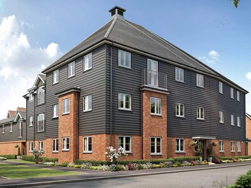 A first floor two bed flat is for sale at Tilgate House, Illett Way, Faygate, Horsham priced £282,500