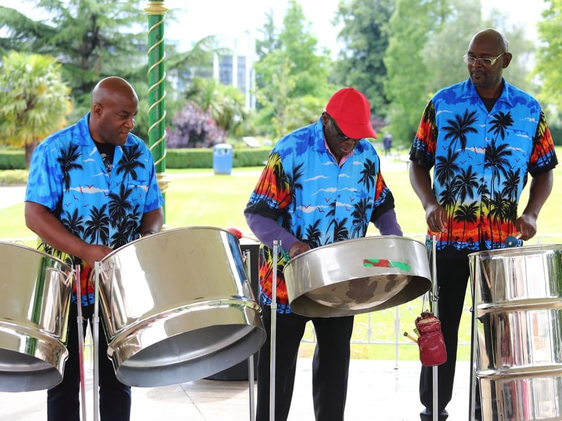 Phase 5 Steel Band delighted with their signature Reggae and Calypso hits