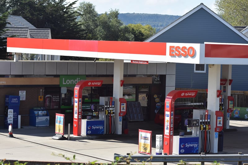 A petrol station in Eastbourne. Picture from Dan Jessup SUS-210924-134427001