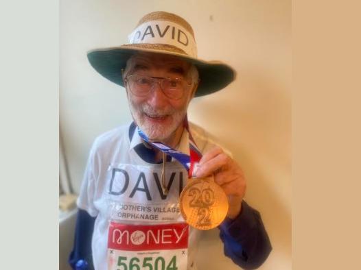 David Turner completed his seventh and final London Marathon on Sunday