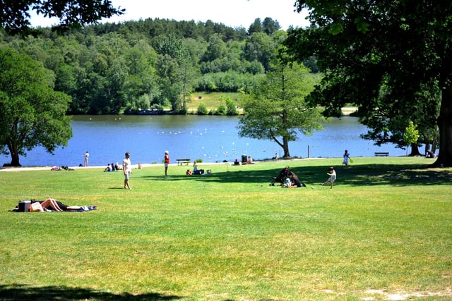 Tilgate Park, Tilgate Drive, Crawley, has a play park, nature walks and lake with watersports, as well as Go Ape treetop adventures and a Smith and Western restaurant.