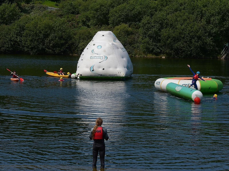 Young people enjoy the sunshine and the fun at Creggan Country Park earlier this week. Photos: George Sweeney. DER2129GS – 031