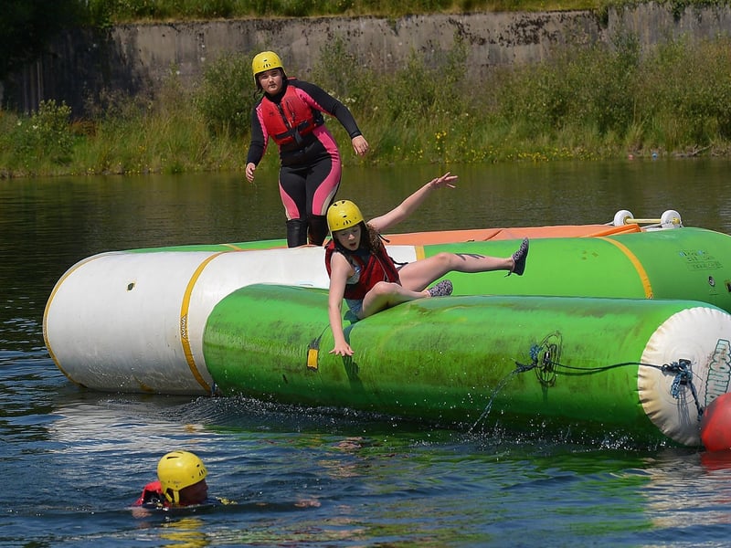 Adventure and fun at Creggan Country Park earlier this week. DER2129GS – 037