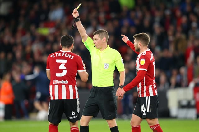 The Blades have 80 yellows and two red cards this campaign.