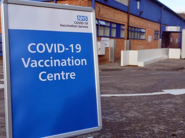 The new Mansfield vaccination site.
